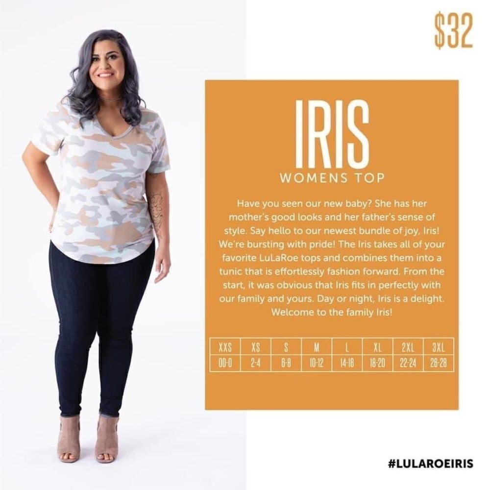 Lularoe Iris Top - Size XS - Picture 4 of 4